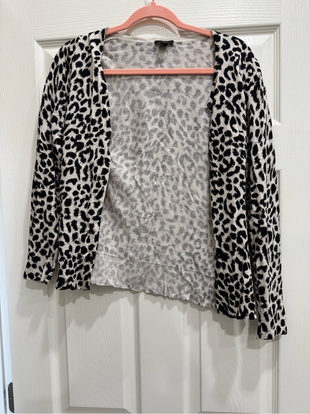 Ann Taylor leopard print cardigan